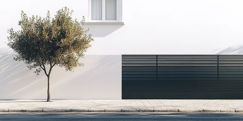 Moderne Metallzäune aus Polen