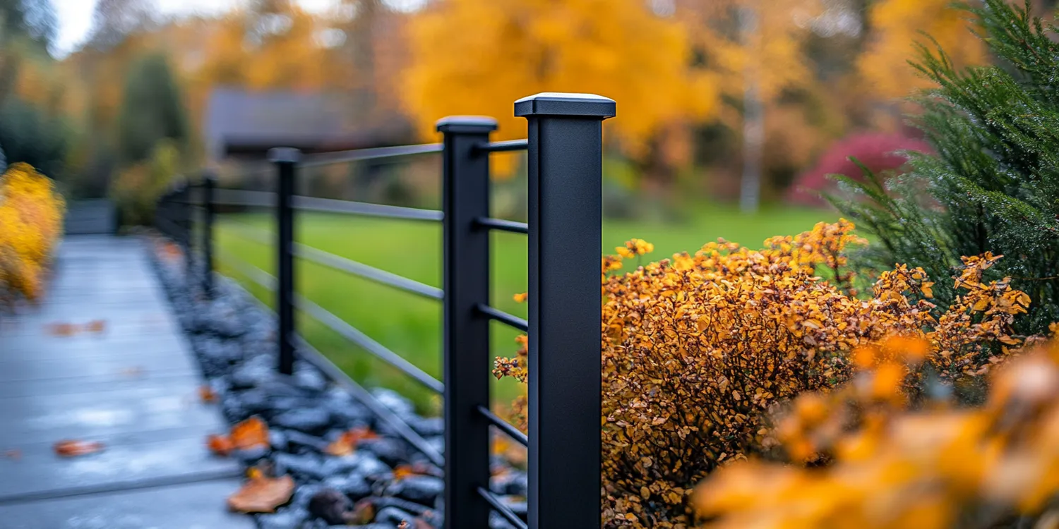 Metallzaun aus Polen mit Montage