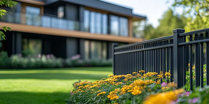 Moderne Zäune aus Polen
