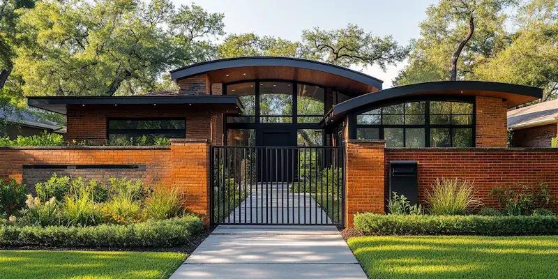 Moderne Zäune aus Polen