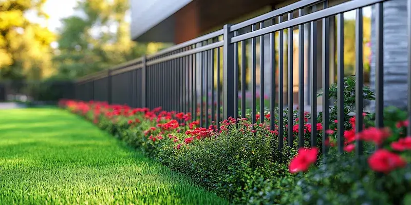 Sichtschutzz&auml;une aus Polen mit Montage